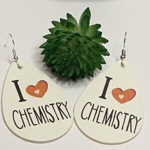 Chemistry Earring, Valentine Earring, Heart Earring, Teacher Earring, Science